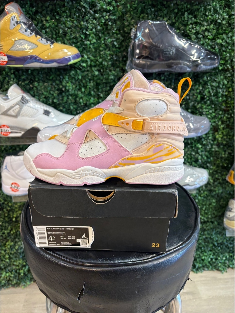 Air Jordan 8 Retro GS “Light Arctic Pink” 4.5Y